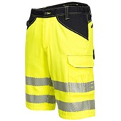 Portwest PW348 PW3 Yellow Polycotton Hi Vis Shorts