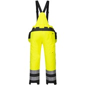 Portwest PW351 PW3 Yellow/Black Padded Waterproof Hi Vis Winter Trouser