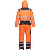 Portwest PW352 PW3 Orange Hi Vis Thermal Waterproof Overalls