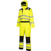 Portwest PW352 PW3 Yellow Hi Vis Thermal Waterproof Overalls