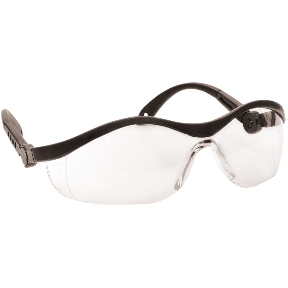 Portwest PW35 Clear Safeguard Safety Glasses Safetec Direct