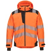 Portwest PW360 PW3 Orange Mesh Lined Hi Vis Extreme Breathable Waterproof Jacket