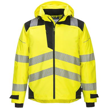 Portwest PW360 PW3 Yellow Hi Vis Waterproof Jacket | Safetec