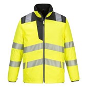 Portwest PW367 PW3 Yellow/Black Mesh Lined Hi Vis 5-in-1 Jacket 