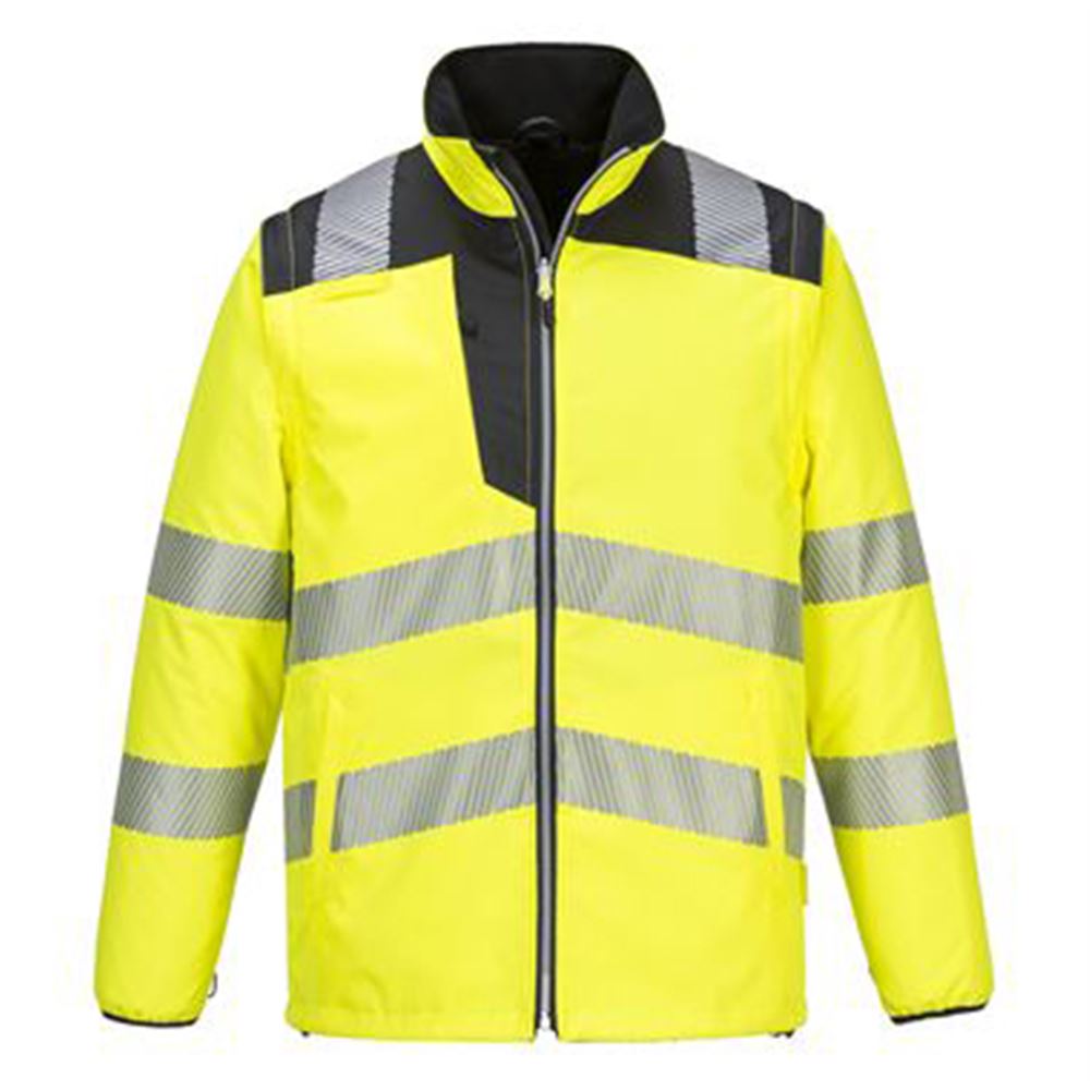 Portwest PW367 PW3 Yellow/Black Hi-Vis 5-in-1 Jacket | Safetec