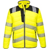 Portwest PW371 PW3 Yellow Padded Hi Vis Baffle Jacket