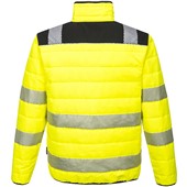 Portwest PW371 PW3 Yellow Padded Hi Vis Baffle Jacket