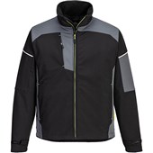 Portwest PW378 PW3 Black Fleece Lined Softshell Jacket (3L)