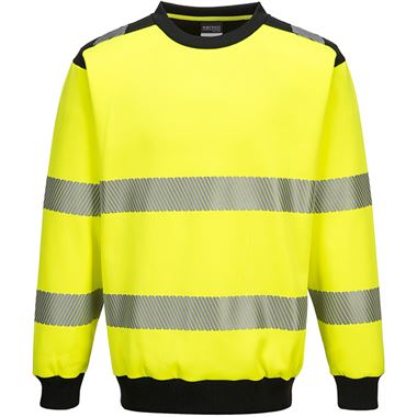 Portwest PW379 PW3 Yellow Hi Vis Sweatshirt