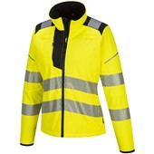Portwest PW381 PW3 Yellow Ladies Hi Vis Softshell Jacket