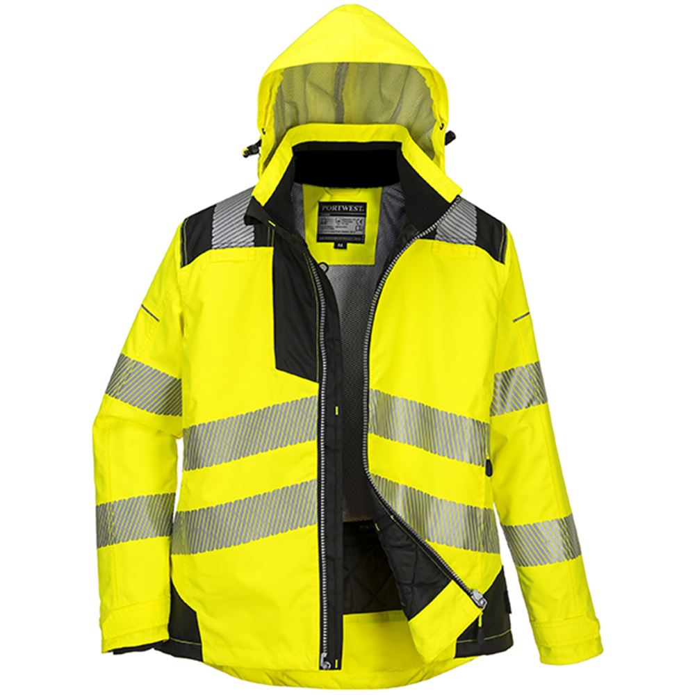 Portwest PW382 PW3 Women's Hi Vis Winter Jacket Yellow | Safetec