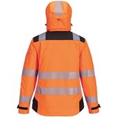 Portwest PW389 PW3 Orange Women's Mesh Lined Waterproof Breathable Hi Vis Jacket