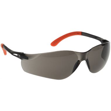 Portwest PW38 Pan View Smoke Safety Glasses - Anti Scratch & Anti Fog Lens