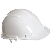 Portwest PW50 Safety Helmet - Non Vented Slip Ratchet Standard Peak