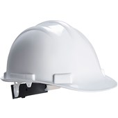 Portwest PW50 Safety Helmet - Non Vented Slip Ratchet Standard Peak