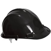 Portwest PW50 Safety Helmet - Non Vented Slip Ratchet Standard Peak