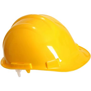 Portwest PW50 Safety Helmet - Non Vented Slip Ratchet Standard Peak Portwest PW50 Safety Helmet - Non Vented Slip Ratchet Standard Peak