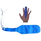 Blue Plastic Finger Stalls - Pack 10 (Large)