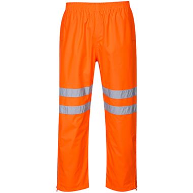 Portwest RT61 Orange Hi Vis Breathable Waterproof Trousers