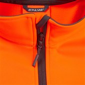 Pulsar React RCT805 Rail Orange Recycled Quarter Zip Hi Vis Sweatshirt