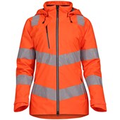 Pulsar React RCT851 Rail Orange Women's Recycled Waterproof Hi Vis Shell Jacket
