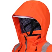 Pulsar React RCT851 Rail Orange Women's Recycled Waterproof Hi Vis Shell Jacket