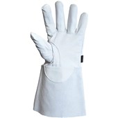 Polyco SuperGlove RE-PRO Leather Volt Protector Gauntlet with Buckle - Worn Over Electricians Gloves