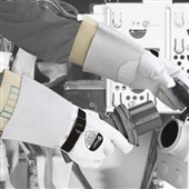 Polyco SuperGlove RE-PRO Leather Volt Protector Gauntlet with Buckle - Worn Over Electricians Gloves