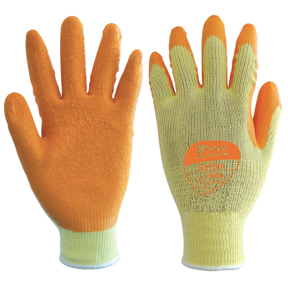 Polyco Reflex Gloves 860 with Latex Coating