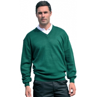 V-Neck Knitted Workwear Pullover