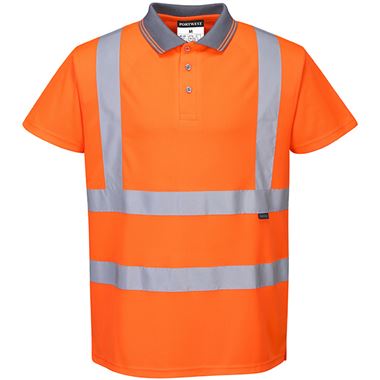 Portwest RT22 Orange Hi Vis Polo Shirt | Safetec Direct