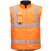 Portwest RT27 Orange Padded Waterproof 7 in 1 Hi Vis Jacket