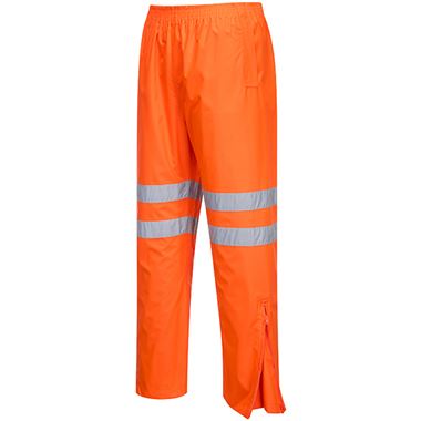 Portwest RT31 Orange Hi-Vis Waterproof Trousers