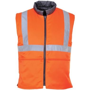 Portwest RT44 Orange Padded Hi Vis Reversible Gilet