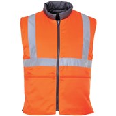 Portwest RT44 Orange Padded Hi Vis Reversible Gilet