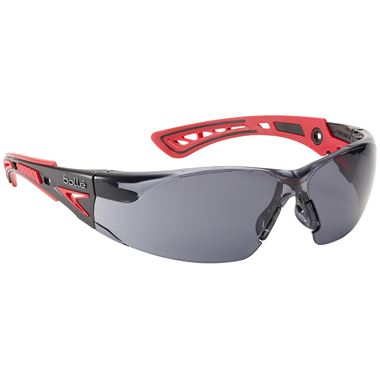 Bolle Rush+ RUSHPPSF Smoke Safety Glasses - Anti Scratch & Anti Fog Platinum Lens