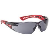 Bolle Rush+ RUSHPPSF Smoke Safety Glasses - Anti Scratch & Anti Fog Platinum Lens