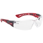 Bolle Rush+ RUSHPPSI Clear Safety Glasses - Anti Scratch & Anti Fog Platinum Lens