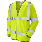 Leo Workwear Fremington Yellow EcoViz Mesh Long Sleeved Hi Vis Vest