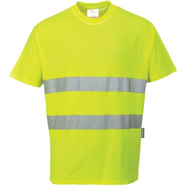Portwest S172 Yellow Polycotton Comfort Hi Vis T Shirt