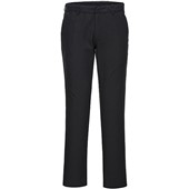 Portwest S235 Women's Slim Fit Stretch Chino Trouser 255g Black