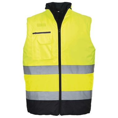 Portwest S267 Two Tone Yellow/Navy Bodywarmer