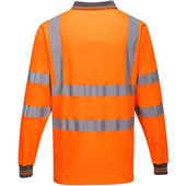 Portwest S271 Orange Polycotton Long Sleeved Hi Vis T Shirt