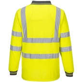 Portwest S277 Yellow Long Sleeved Hi Vis Polo Shirt