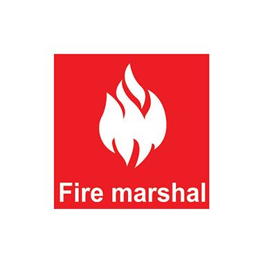 Fire Marshal Helmet Sticker  