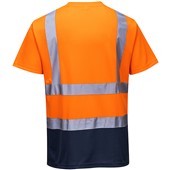 Portwest S378 Orange/Navy Hi Vis Two Tone T-shirt 