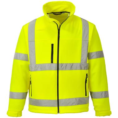 Portwest S424 Yellow Hi Vis Softshell Jacket