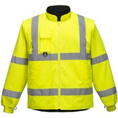 Portwest S427 Yellow Padded Waterproof 7 in 1 Hi Vis Jacket