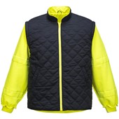 Portwest S427 Yellow Padded Waterproof 7 in 1 Hi Vis Jacket