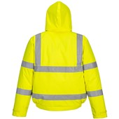 Portwest S463 Yellow Deluxe Padded Waterproof Hi Vis Bomber Jacket